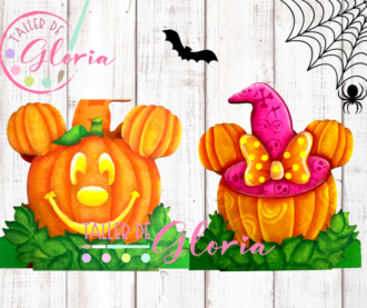 MH-66 Servilletero ratoncitos calabazas