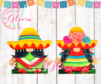 MS-028 Servilletero gnomos mexicanos