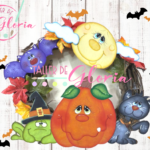 MH-26 Corona calabaza, gato, rana