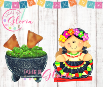 MS-031 Servilletero mexicana y molcajete