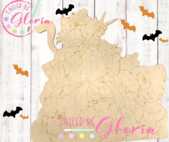 MH-34 Calabazas con gato y fantasma