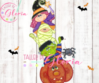 MH-51 Totem calabaza, franky, momia y bruja