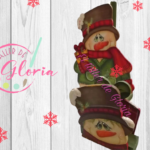 MN-011 Porta rollo y servilletero muñeco de nieve