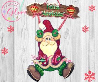 MN-069 Santa colgado letrero