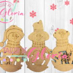 MN-020 Trio muñecos de nieve