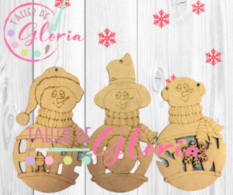 MN-020 Trio muñecos de nieve