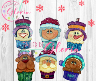 MN-028 Cupcakes navideños