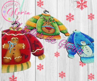 MN-083 Trio sueter navideño