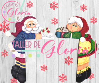 MN-089 Pareja santas para puerta