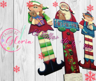 MN-092 Trio Santa, duende y duenda.