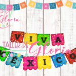 MS-040 Tira de papel picado Viva México