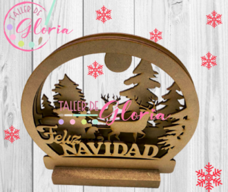 MN-127 Esfera 3D Navidad