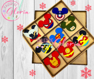 MN-152 Caja Esferas Super Heroes (36pzas.)