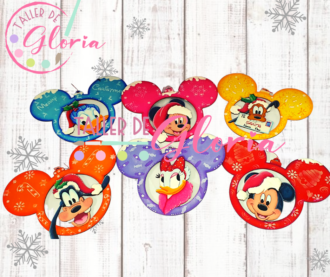 MN-189 Esferas Disney con orejas Mickey y amigos