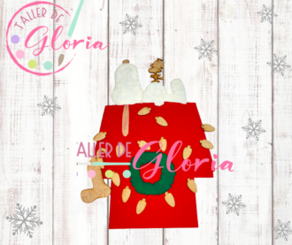 MN-190 Snoopy casita navideña