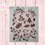 TGN-1 Estencil hojas campanas navidad