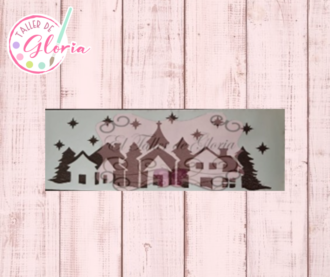 TGN-9C Estencil casita navidad 3