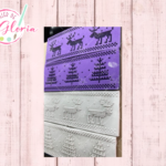 SR-298 Sello arbol y reno punto de cruz