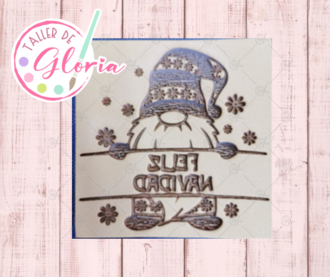 SR-553 Sello gnomo feliz navidad