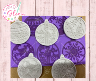 SR-294 Sello 5 esferas navideñas