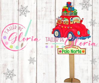 MN-215 Bocho navideño con estaca