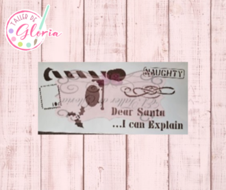 TGN-27 Estencil dear santa