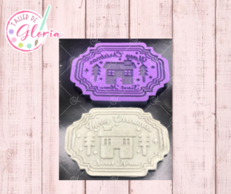 SR-360 Sello casita Merry christmas