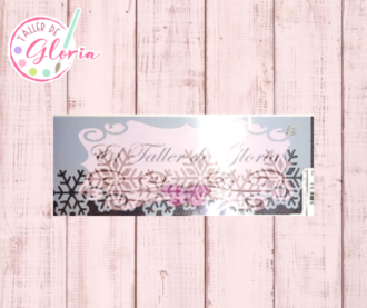 TGD-28 Estencil encaje copos