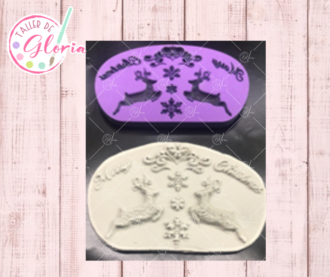 SR-366 Sello renos Merry Christmas