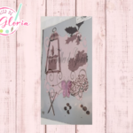 TGN-44 Estencil farol con flores