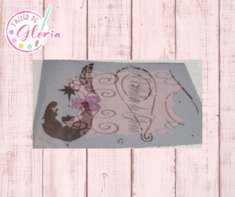 TGN-47 Estencil nacimiento terrario