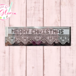 TGN-51 Estencil Merry Christmas falso bordado ch