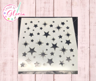 TGN-57 Estencil estrellas y luceros