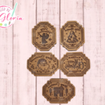 SR-592 Sello kit navidad 5 etiquetas