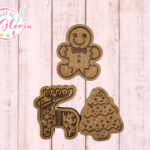 SR-593 Sello kit 3 galletas navideñas