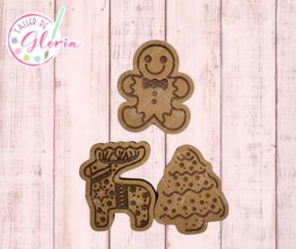 SR-593 Sello kit 3 galletas navideñas