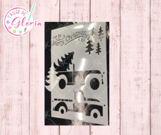 TGN-62 Estencil camioneta pino