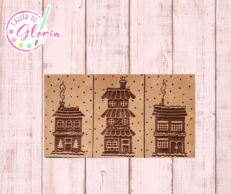 SR-596 Trio casitas navideñas CH