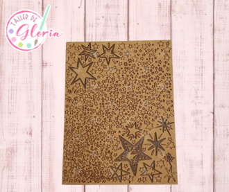 SR-601 Sello textura mix estrellas