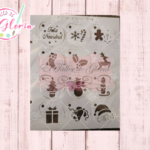 TGT-16 Estencil navidenos circulos