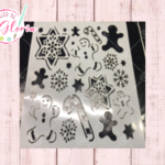 TGN-64 Estencil galletas de jengibre y bastones