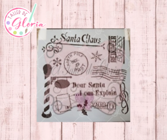 TGN-8 Estencil santa postal