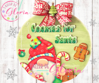 MN-289 Circulo gnomo cookies for santa