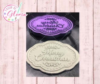 SR-356 Sello Merry Christmas puntadas