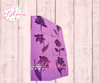 SR-191 Sello kit 6 flores alto