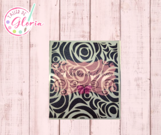 TGM-13 Estencil textura rosas