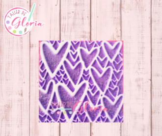 SR-210 Sello texturas corazones alto