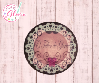 TGP-6 Estencil blonda corazón ch