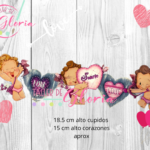 MA-018 Trio cupidos con corazones