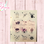 TGT-20 Estencil hecho con amor circulos